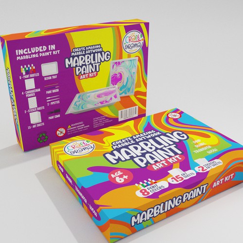Dan&Darci Marbling Paint Art Kit for Kids — Dan&Darci