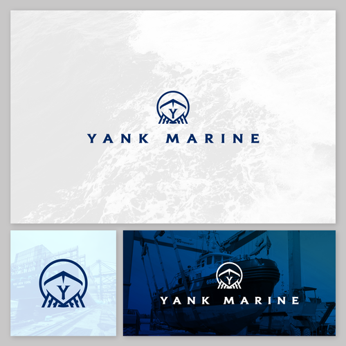 Design a powerful brand identity for an industrial shipyard. Design by Tarek Salom