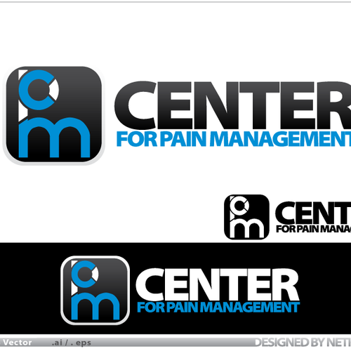Center for Pain Management logo design Diseño de Neticule