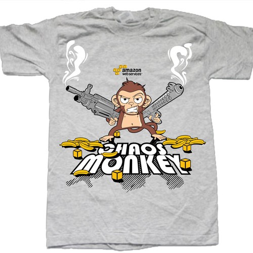 コンペ「Design the Chaos Monkey T-Shirt」のデザイン by 80Kienさん 