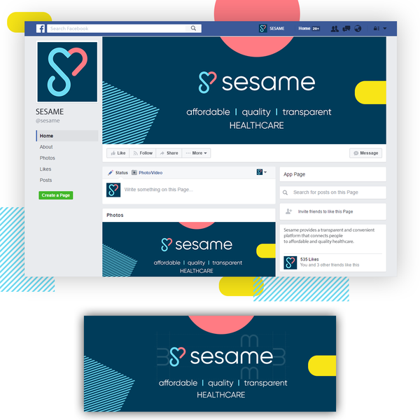 Social media background. Facebook background