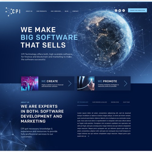 Website for software and marketing company with huge experience in crypto and finance Réalisé par Noirdorn