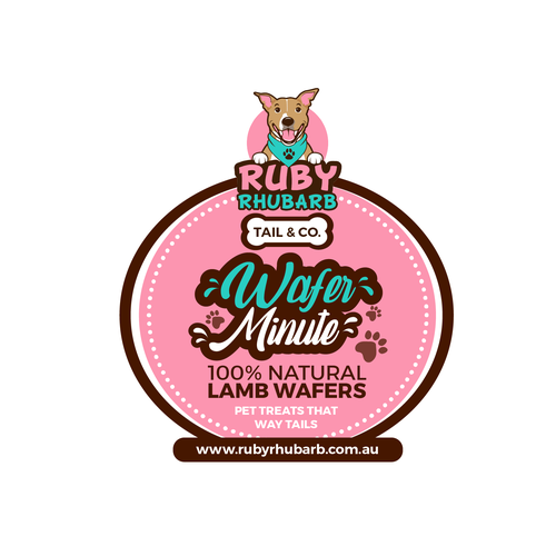 Ruby Rhubarb new product Labels Design by LA Designs.