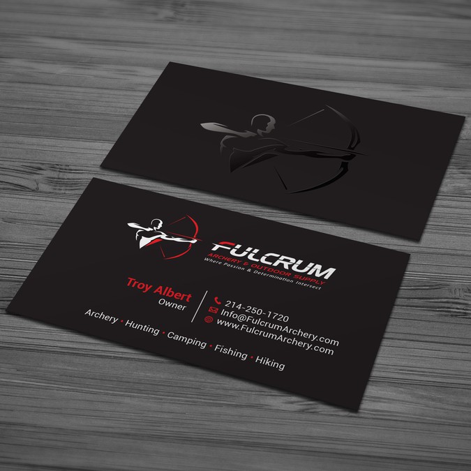 Outdoor Sporting Goods Company Needs Flashy Business Card Business
