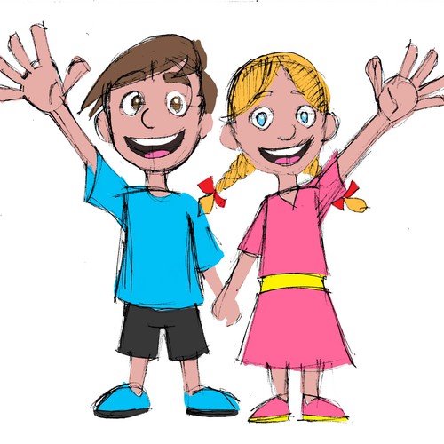 Create Twin Boy And Girl Cartoon Characters Wettbewerb In Der Kategorie Figur Maskottchen 99designs