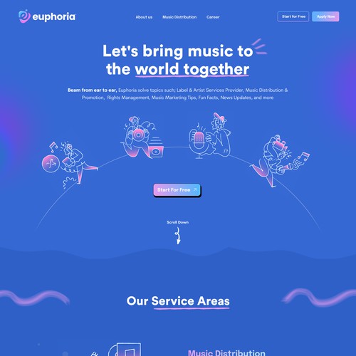 Web page design contest entry by Javier Milla