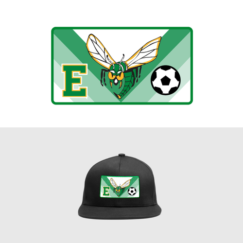 Edina High School Girls Soccer Hat Patch to be worn by team and supporters for the 2023 season.  Tea Design by PalenciaDesigns
