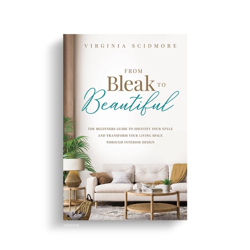 Eye-catching but simple interior design book cover Design by rejenne