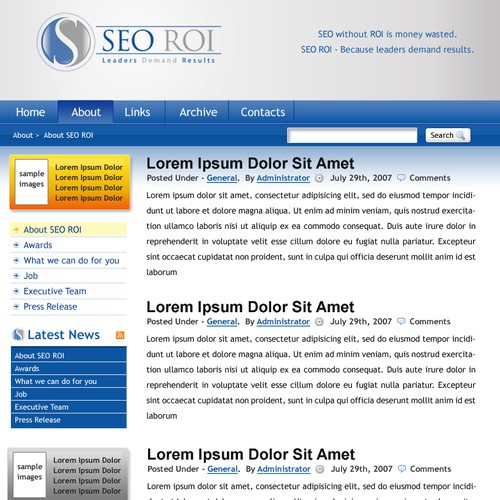 $355 WordPress design- SEO Consulting Site デザイン by nasgorkam