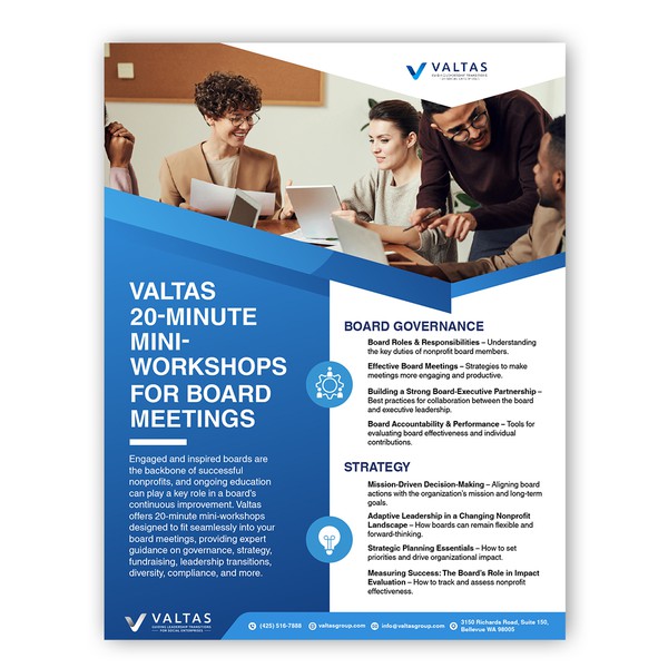 2 sides flyer for VALTAS