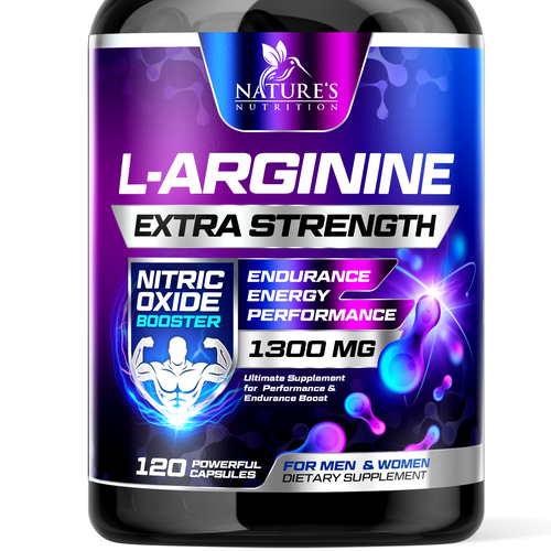 Powerful L-Arginine Capsules Design Needed for Nature's Nutrition-ontwerp door rembrandtjurin