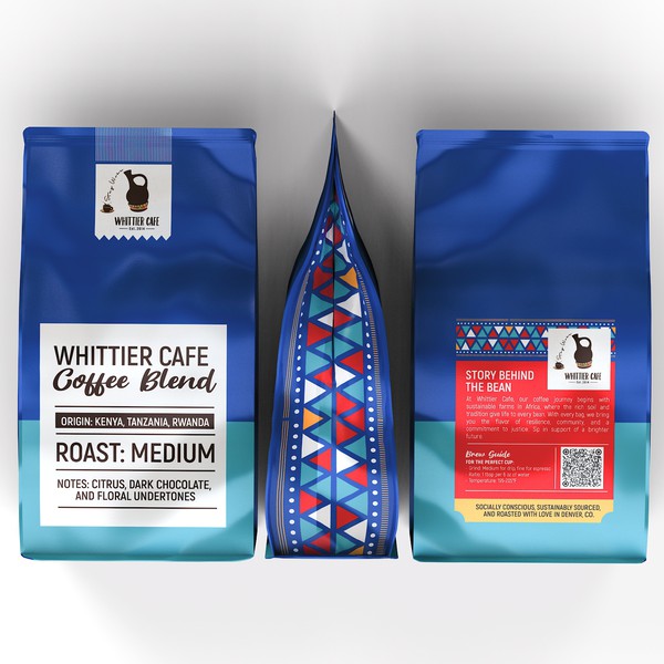 Design by Carl Haus titled "Coffee bag design."