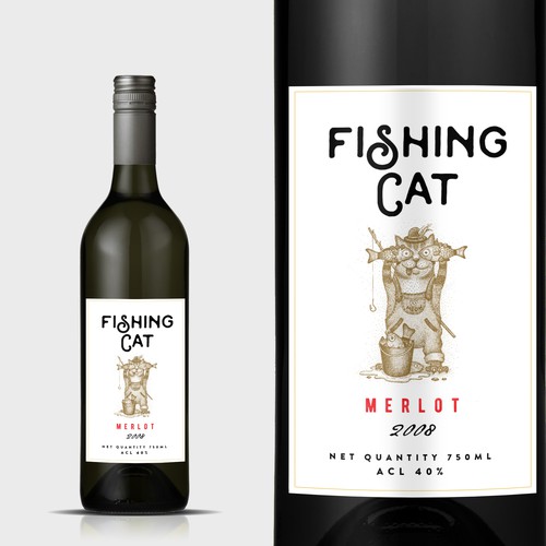 Design a modern wine label for a small new independent brand in India's emerging market (our wine bottled in Italy) Design by mata_hati