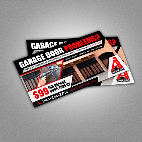 Create a 11 x 6 Garage Door Flyer | Postcard, flyer or print contest