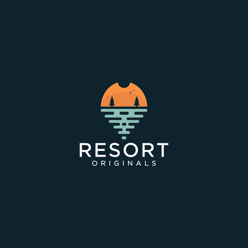 Custom Resort-Themed Apparel Logo Design Design by TUYUL_Dolar