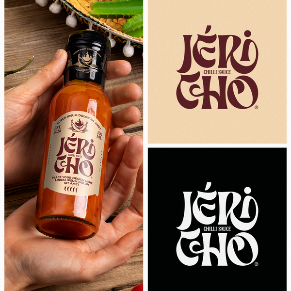 Jéricho Chilli Sauce – Custom Typography & Logo Design
