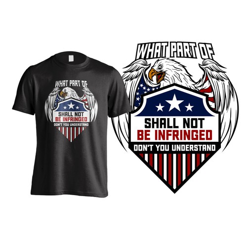 *GUARANTEED WINNER* 2nd Amendment Shirt - Patriotic Design by mozaikworld