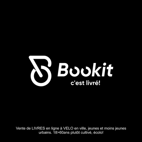 BOOKIT Genève, c'est livré! Livres en ligne livré à vélo! Design por JvMORE