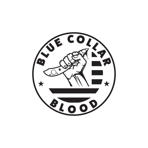 Blue Collar Blood - We need a logo for our hidden belt buckle knifes for blue collar America!! Design by jagokandank