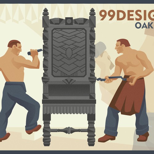 Community Contest: Create a great poster for 99designs' new Oakland office (MULTIPLE WINNERS!) Design by Toni Zufic