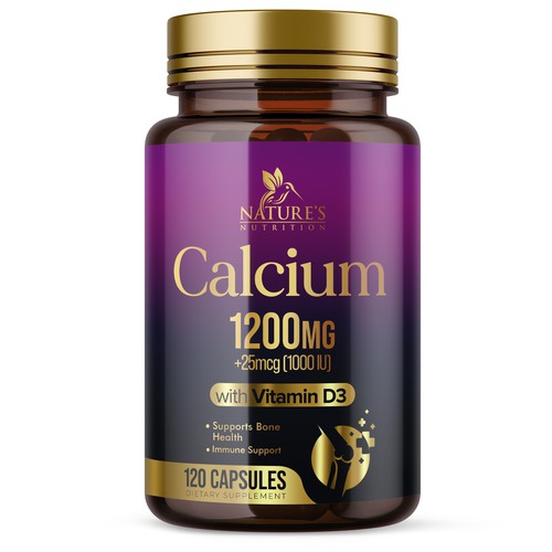 Calcium Plus Vitamin D3 Design Needed for Nature's Nutrition Design by UnderTheSea™