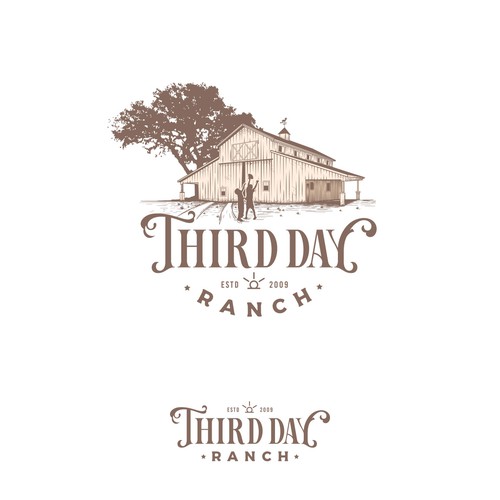 Capture essence of Texas ranch experience in new Third Day Ranch logo Diseño de haganhuga