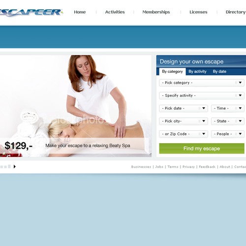 Design di ESCAPEER.COM <--  ;)  --> {a FaceySpacey Web 2.0 Design Contest} di Netraam