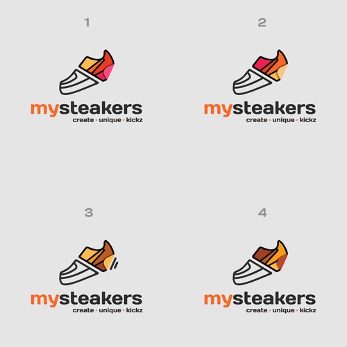 Create a hip and young logo for a unique SNEAKER DIY product Design réalisé par MikeeWk