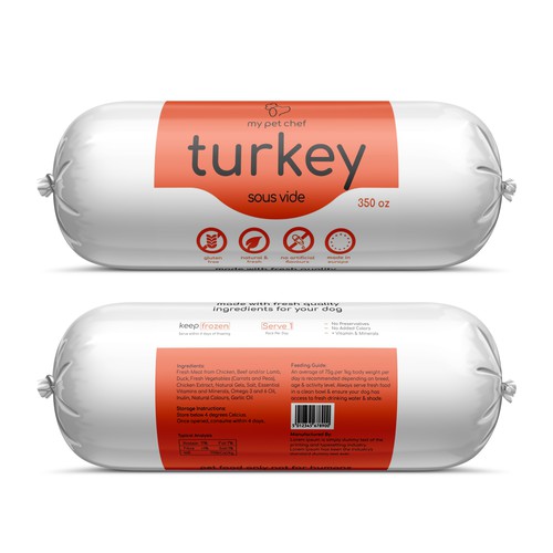 Premium Fresh Dog Food Design by Sukira