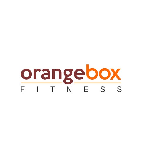 New Orange Box Fitness Logo Design by Harleen™