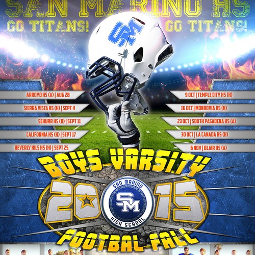 create a cool and sleek high school football poster for the community! Poster contest