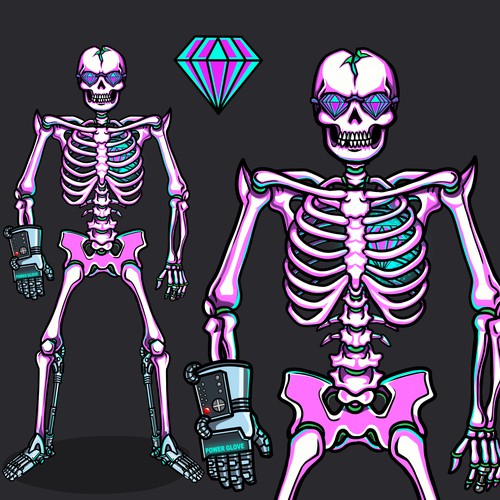 Anti.biz needs a 2D skeleton character design Réalisé par Little George