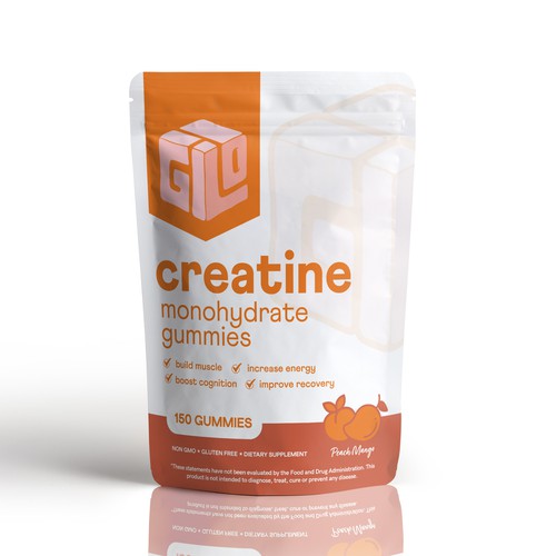 Bag Design for Creatine Monohydrate Gummy brand Design by Fredrick Balois