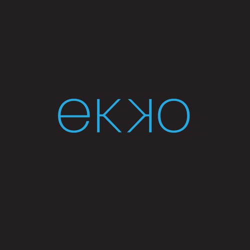 SIMPLE LOGO - ekko Letters then dm after Design by kyzul studio