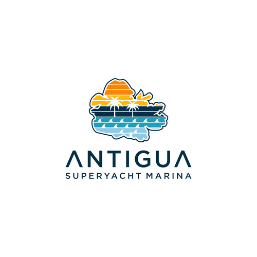 Logo for Antigua Superyacht Marina Design by 7LUNG™