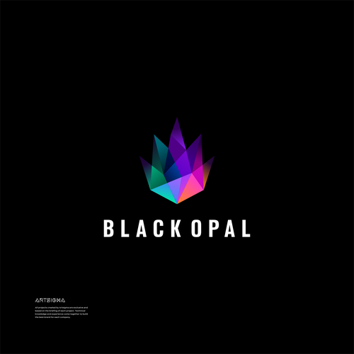 Black Opal - New CBD Hemp Brand Design réalisé par artsigma