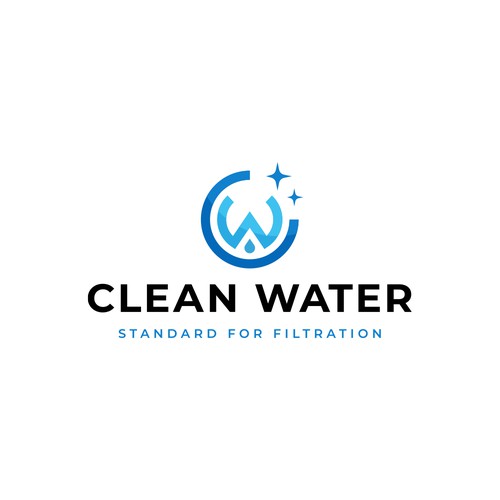 Simple Clean Logo for Water Filtration Company Design by Elleve