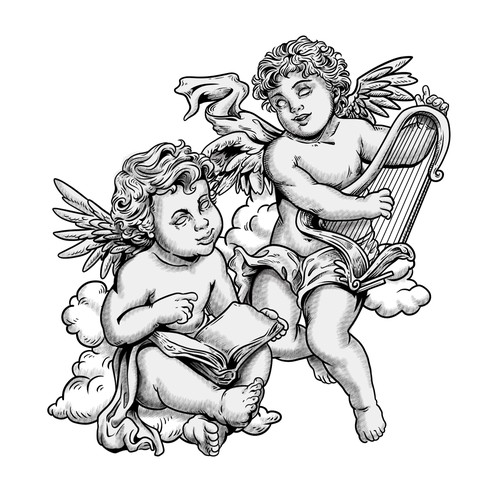 Cherubs at Play Design by Athew_Yana