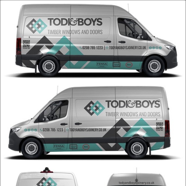 Design by dnite titled "Todi&Boys Van Wrap Design"