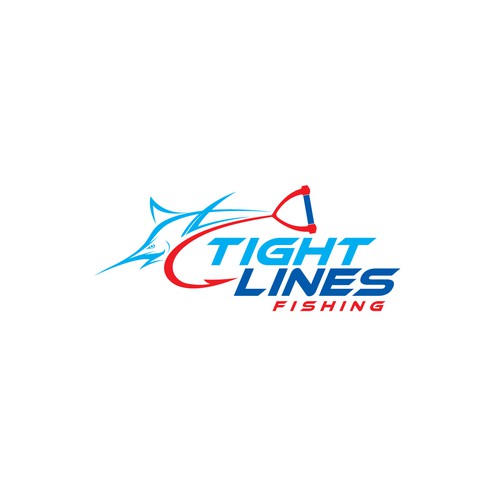 Tight lines fishing team logo, Logo design contest