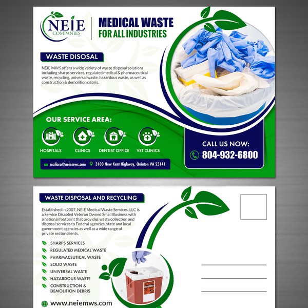 Design by VGaneshayan1 titled "Post card that will grab potential clients attention"