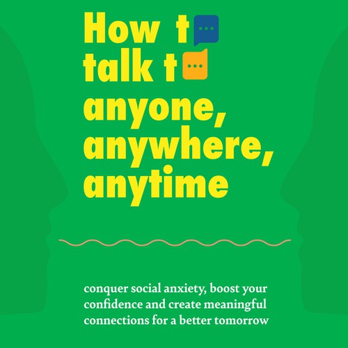 Design a book cover for people who are uncomfortable talking to others Design by mohammad.furqon