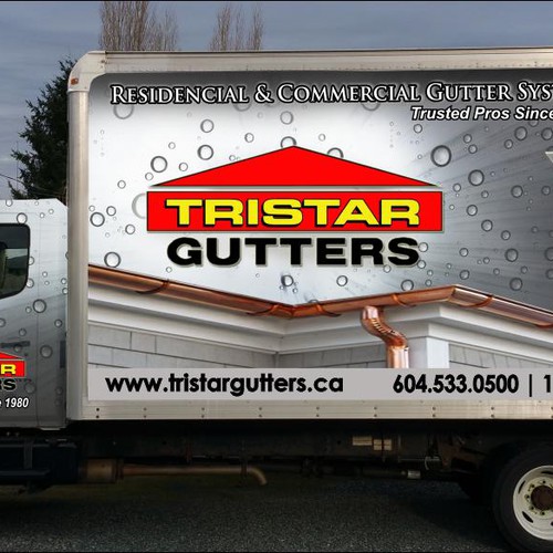 Tristar Gutter truck vehicle wrap (I AM HAVING A PRO INSTALL WRAP) Design von T i f a n y' s