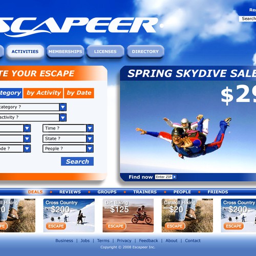 Design di ESCAPEER.COM <--  ;)  --> {a FaceySpacey Web 2.0 Design Contest} di metatad