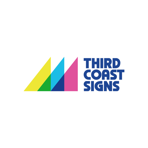 New vibrant business logo and branding for a sign making company serving Chicago Design by NinjaMouse™