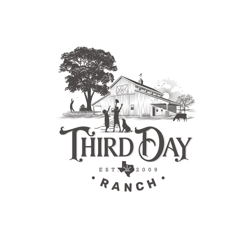 Capture essence of Texas ranch experience in new Third Day Ranch logo Diseño de Epiphanie