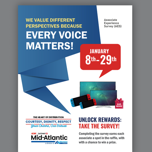 Acme Survey Need 100% Participation Design by Smarika Ahuja ❤