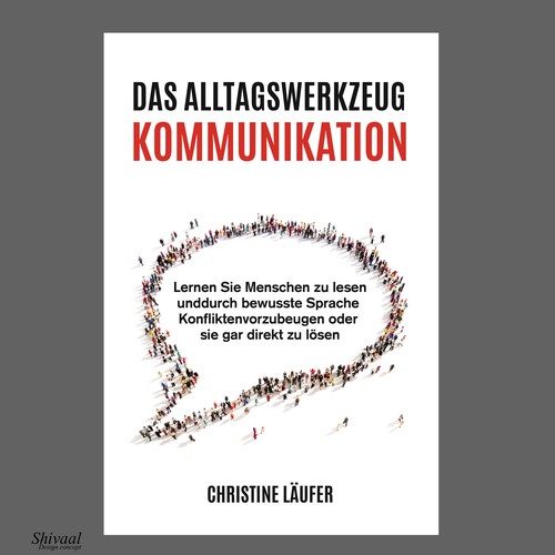 A novel cover on the subject of communication, which appeals to a young educated target group Design by Shivaal