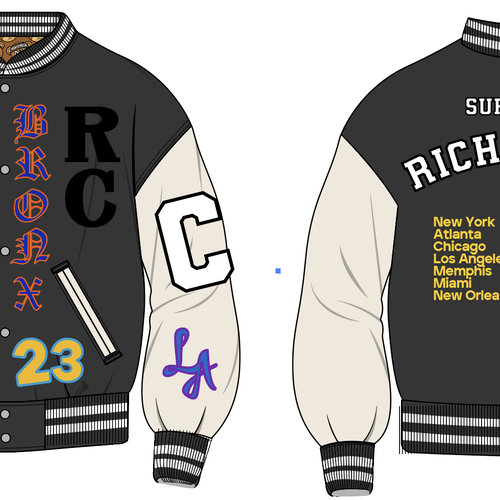 Varsity Jacket for a streetwear urban style brand Design by Colpo