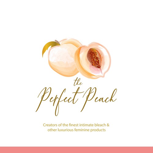 The Perfect Peach! Peach Bleach Logo Design by A_S_design